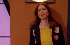Woman crying and turning away