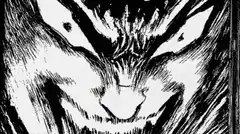 Guts Berserk manga face zoom