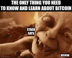 Gollum Stack Sats Bitcoin