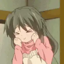 anime girl thumbs up happy