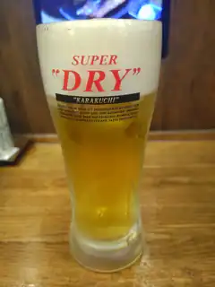 Super Dry Karakuchi beer glass