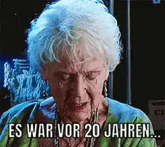 Old lady says it was 20 years ago