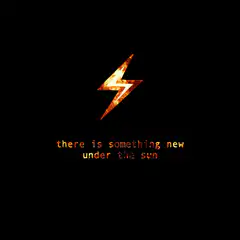 fiery lightning bolt and sun