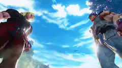 Ryu and Ken fist bump