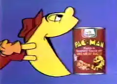 Pac-Man animated commercial cans