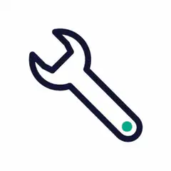 Wrench icon with green dot