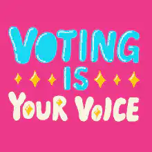 Voting is your voice, power, right