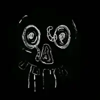 shaking white chalk face