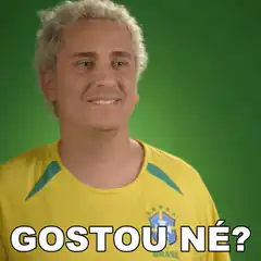 Man in Brazil jersey Gostou né