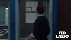 Ted Lasso puts up BELIEVE sign