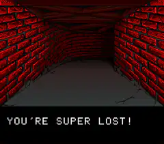 You're Super Lost pixel game screen