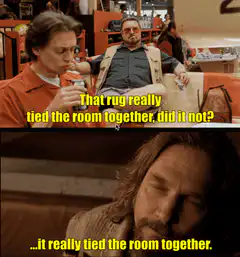 That rug really tied the room together