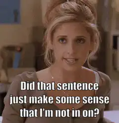 Carrie did that sentence make sense