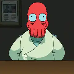 Squidward as a squid
