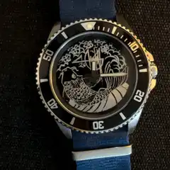 Seiko watch with koi fish dial