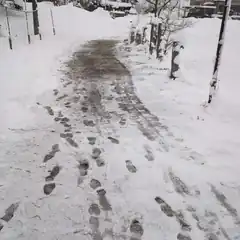 Footprints in the snow