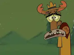Moose gets hit by telescope