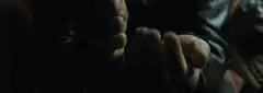 Morpheus sees Neo in his sunglasses