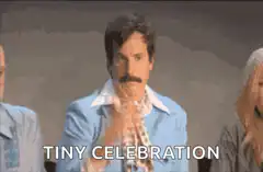 Ron Burgundy Tiny Celebration