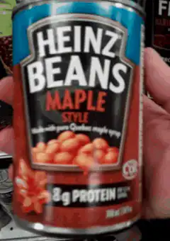 Heinz Maple Style Beans can