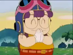 Doraemon Suneo praying and laughing