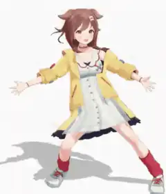 anime girl dancing