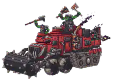 Ork Battlewagon with Ape and Gunner