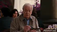 Michael Caine and Christian Bale in The Prestige