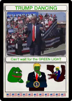 Trump Dancing Green Light