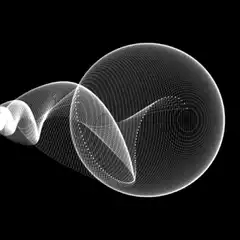 Abstract wireframe sphere animation