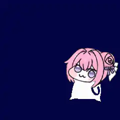 pink hair anime girl thumbs up