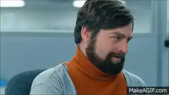 Ron Swanson nodding and smiling