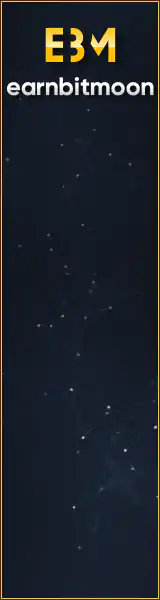 Earnbitmoon crypto faucet ad