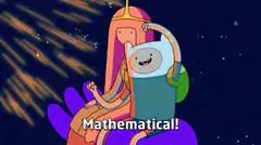 Finn and Princess Bubblegum Mathematical