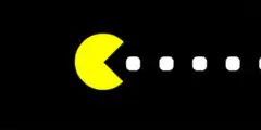 Pac-Man eating dots
