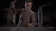 Van Helsing stabs the vampire