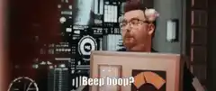 Beep boop? Robot man