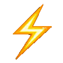 pixel art lightning bolt animation