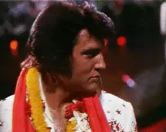 Elvis Presley drooling