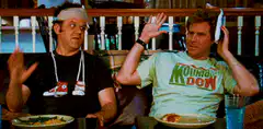Will Ferrell and John C. Reilly high five