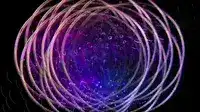 Colorful glowing rings animation