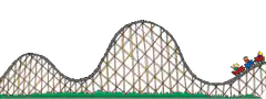 pixel art roller coaster ride
