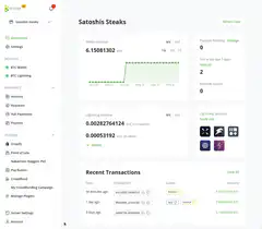 Bitcoin Steaks dashboard hide sensitive info