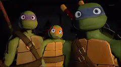 Teenage Mutant Ninja Turtles looking confused