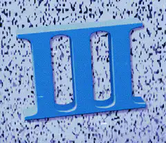 Roman numeral III changing colors