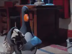 Pingu pulls out a gun