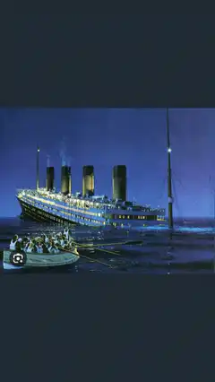 Titanic sinking with Bitcoin logo