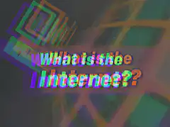 What is the Internet glitch text