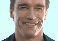 Arnold Schwarzenegger face expression change