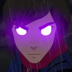 Naruto Sasuke purple eyes rain